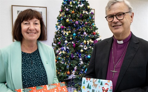 Mayor Kay Fraser and Anglican Bishop.jpg